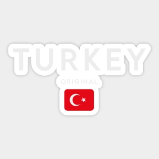 Turkey flag, turkish flag Sticker